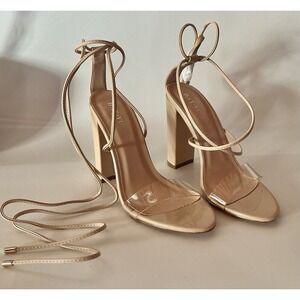 Day Vine Women's Strapy Tie Leg Sandals Heels Color Tan Size 6 New No Box